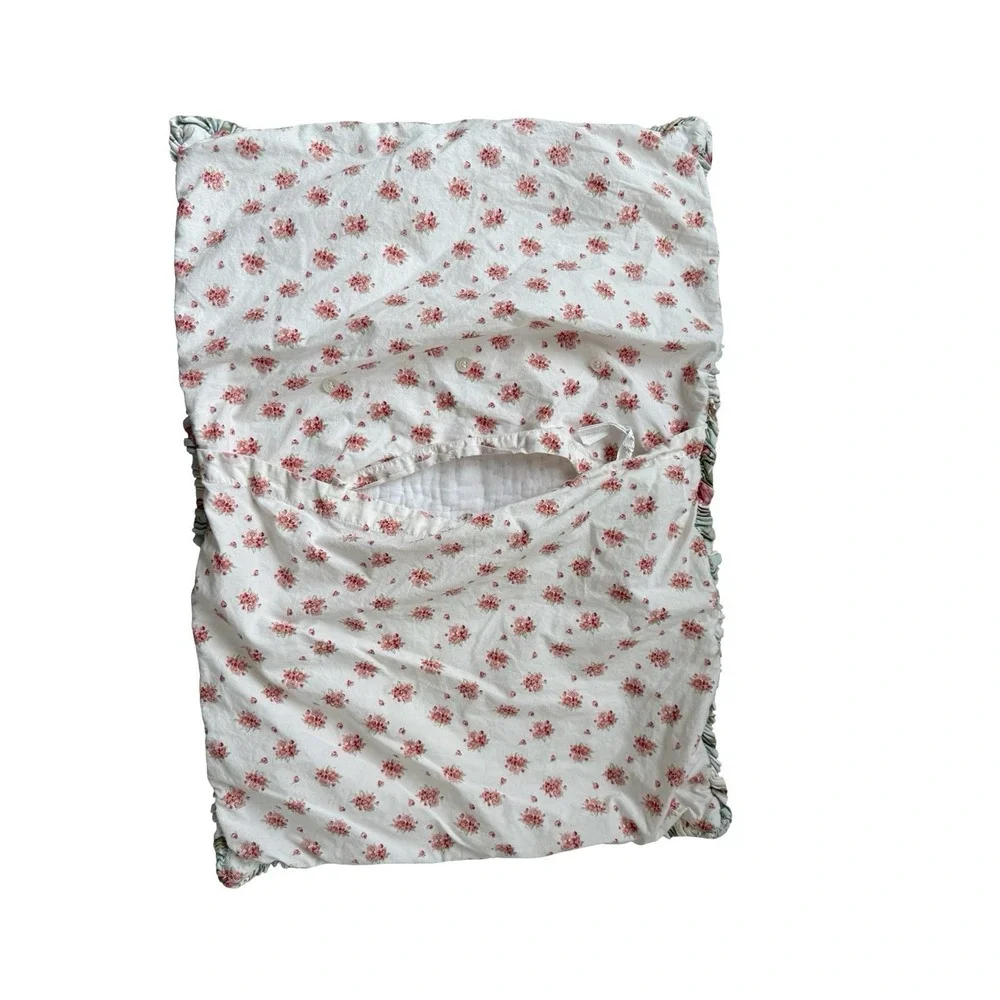 Traditions‎ pamela Klein shabby floral quilt chic shams 17x25
